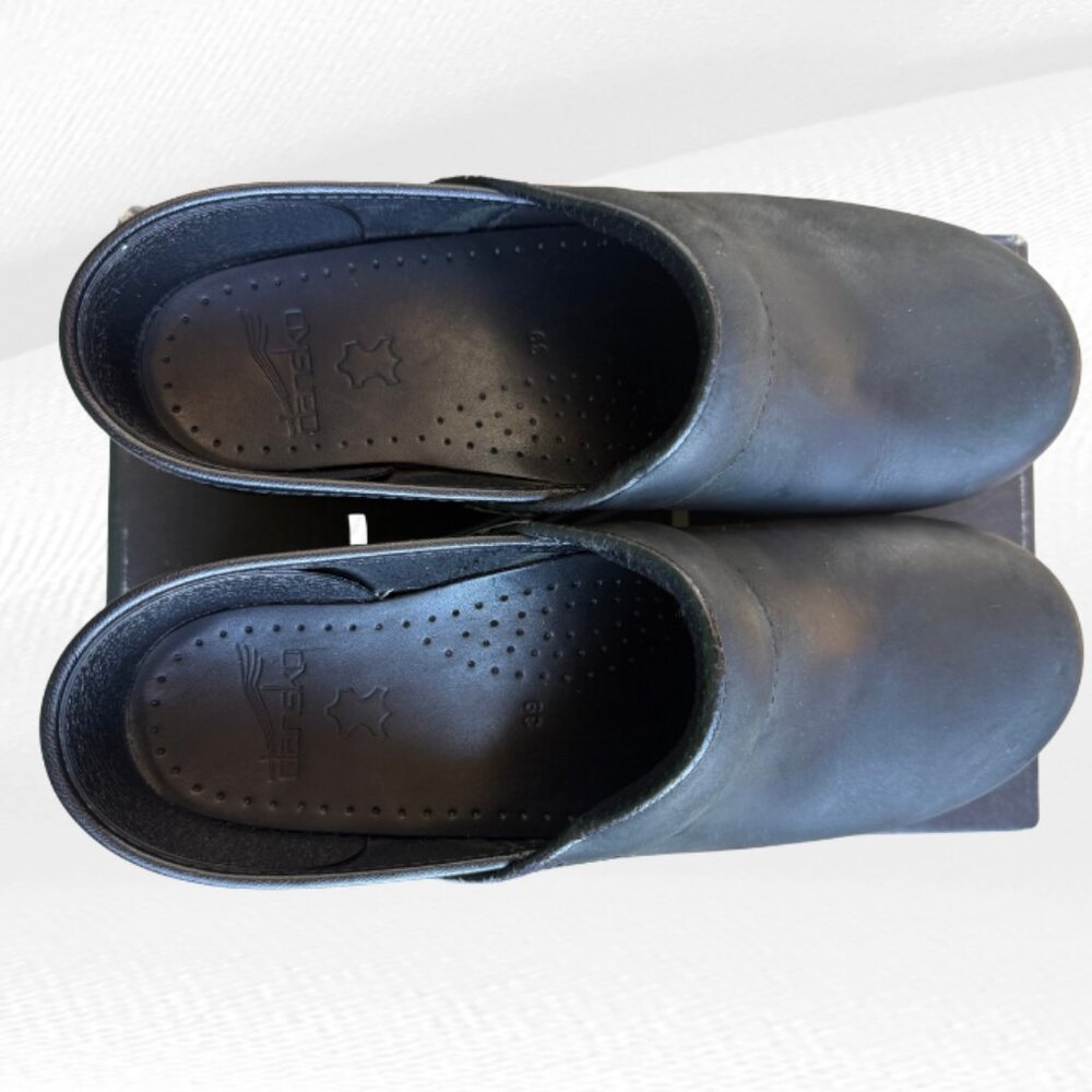 Dansko Professional Clogs Black Oiled Leather Size 39 EU US 8.5-9 APMA Approved - Picture 7 of 16